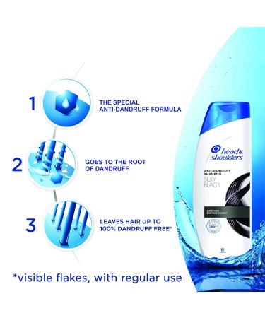 Buy Head & Shoulders Silky Black Shampoo 180ml | Best International Shipping - Smooth Shine & Scalp Care - Buy Online on GoSupps.com