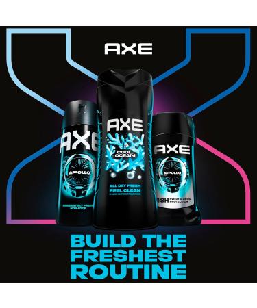 AXE Cool Ocean Men's Body Wash With Essential Oils 12H Refreshing Scent Body Wash For Men Clean and Fresh Scent 16 oz 16 Fl Oz (Pack of 1) - Buy Online on GoSupps.com