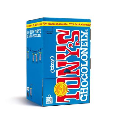 Tiny Tony's 100 Pack - Individually Wrapped Dark Chocolate Bites | Gourmet Treats - Buy Online on GoSupps.com