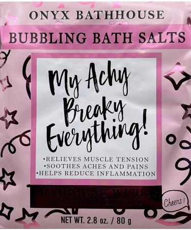 Onyx BATHHOUSE 4 Pack Bubbling Bath Salts - 12 Oz Each - Relax and Rejuvenate with Luxurious Soaks - Buy Online on GoSupps.com