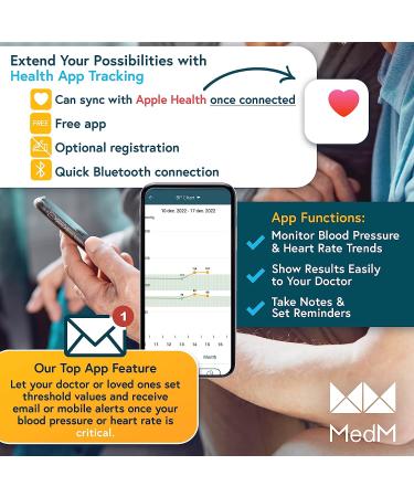 iProven 2023 Smart Upper Arm Blood Pressure Monitor - 500 Memory Sets - Large Adjustable Cuff - Backlit Display - Bluetooth App - Home Use - Buy Online on GoSupps.com