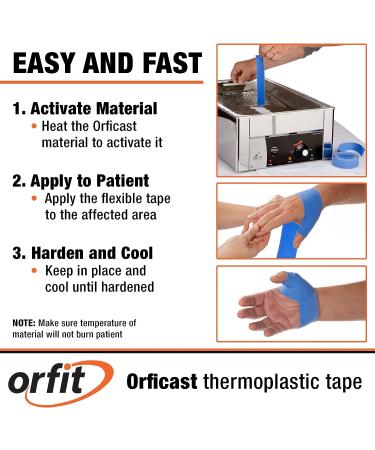 Orficast Easy-Form Splinting Tape for Trigger Finger & Thumb Pain Relief - 1 x 9 Blue Roll - Buy Online on GoSupps.com