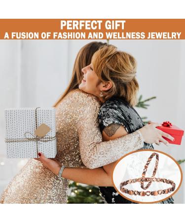 Buy Magnetic Therapy Arthritis Copper Jewelry for Women | 3500 Gauss Relief Bracelet & Foot Chain Fashion Meets Health - Buy Online on GoSupps.com
