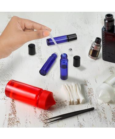 Belle Vous Cobalt Blue Roll-On Glass Bottles (10ml) - 24 Pack Essential Oil Set with Stainless Steel Roller Balls for Aromatherapy & DIY Rollers - Perfect for International Shipping - Buy Online on GoSupps.com