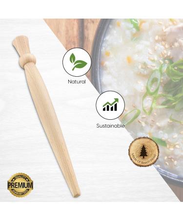 Scottish Porridge Spurtle - 29 cm Wooden Stirrer with Thistle Detail - Buy Online on GoSupps.com