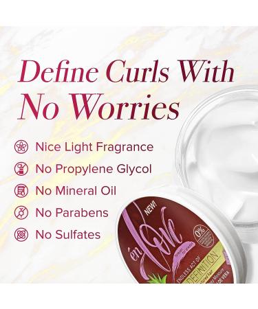 Coconut Milk & Aloe Vera Curl Definer for Hi-Definition & Shine - Anti-Shrinkage, Anti-Frizz, Flake Free Formula | Curl Glaze for Endless Curl Definition - Buy Online on GoSupps.com