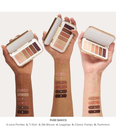 jane iredale PurePressed Eye Shadow Palette | Highly Pigmented with Minerals & Botanical Extracts | Long Lasting & Crease Resistant | Safe for Sensitive Eyes - Pure Basics - Buy Online on GoSupps.com