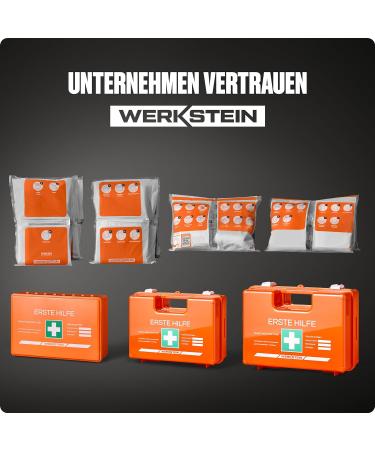 First Aid After Filling Set DIN 13157:2021 | Complete Refill Kit with Instructions for Companies | Practical Association Box with Inner Pockets - Buy Online on GoSupps.com