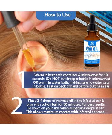 Organic Ear Oil for Ear Infections - Natural Eardrops for Prevention & Relief - Made in USA - Buy Online on GoSupps.com