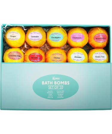 Bath Bombs Gift Set - 10 Unique Scents - Great Gift for Women, Mom, Girls, Teens - Spa Aromatherapy for Relaxation - Perfect for Graduation, Valentines Day, Birthdays - Buy Online on GoSupps.com