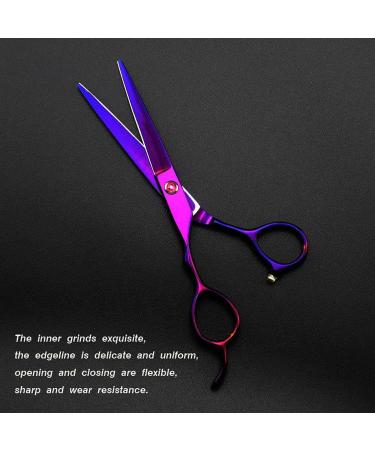 Left Handed Professional Japan 6 Inch Pruple Hair Scissors Haircut Thinning Barber Cutting Shears Hairdresser Scissors Purple 6 inch 2024 - Buy Online on GoSupps.com