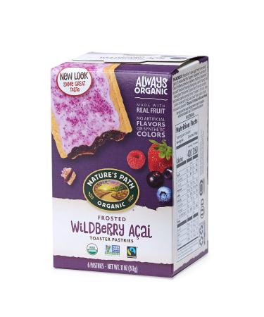 Nature’s Path Organic Frosted Wildberry Acai Toaster Pastries, 11 Ounce (Pack of 12), Non-GMO, Made with Real Fruit Wildberry Acai 11 Ounce (Pack of 12)