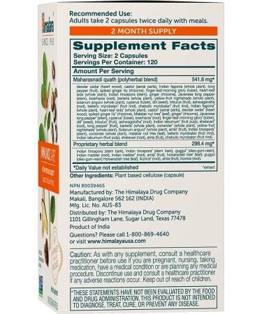 Himalaya ImmunoCare - 240 Vegetarian Capsules for Immune Support - Buy Online on GoSupps.com