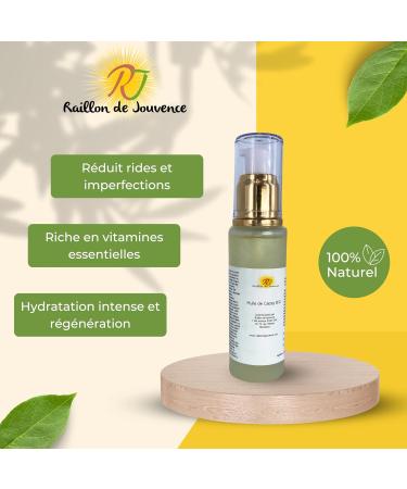 RAILLON DE JOUVENCE - Anti-Aging and Anti-Wrinkle Cacay Oil - Regenerating and Moisturizing for Young and Smooth Skin - Rich in Vitamin F Vitamin E and Retinol - 50ml - Buy Online on GoSupps.com