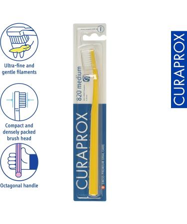Curaprox CS 820 Medium Toothbrush - 1 Count - Buy Online on GoSupps.com