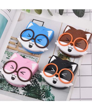 Vansza 4-Piece Squirrel Contact Lens Container Set | Cute Portable Organizers | Animal-Cartoons Eye Contact Storage Box for Travelers - Buy Online on GoSupps.com