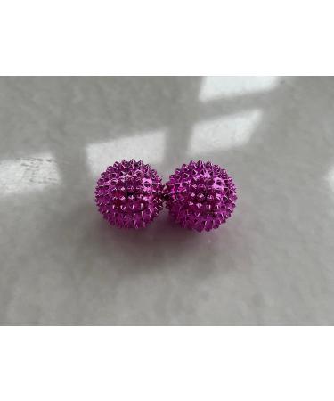 2x DBT Hedgehog Stress Relief Balls | Magnetic Acupressure for Tension & Mobility | Pink 32mm Massage Balls - Buy Online on GoSupps.com