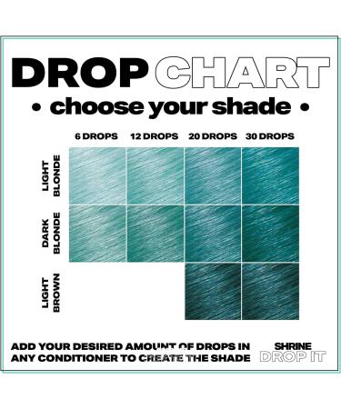 SHRINE Drop It Semi-Permanent Hair Dye Drops Aqua 20ml aqua 20 ml (Pack of 1) - Buy Online on GoSupps.com