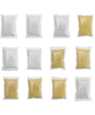 VONNST Nail Decorations 1Bag 3D Nails Art Metal Charm Caviar Beads Nails Rivets Jewelry Manicure Decorations Accessories 1.5mm Silver - Buy Online on GoSupps.com