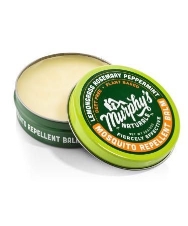 Murphy's Naturals Mosquito Repellent Balm | Plant Based, All Natural Ingredients | DEET Free | Travel/Pocket Size | 2oz 1 2 Ounce
