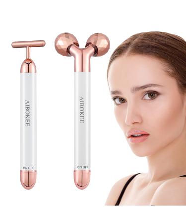 2 in 1 Electric Face Massager, 3D Roller and T Shape Face Massager Kit,Arm Eye Waist Leg Massager Anti Wrinkles Face Lift Skin Tightening Face Firming