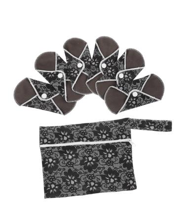 Minkissy 18-part tanting cloth set diaper inserts bamboo menstrual pads period towel mini towels reusable women's bandages.The inner layer is made of bamboo carbon fiber washable