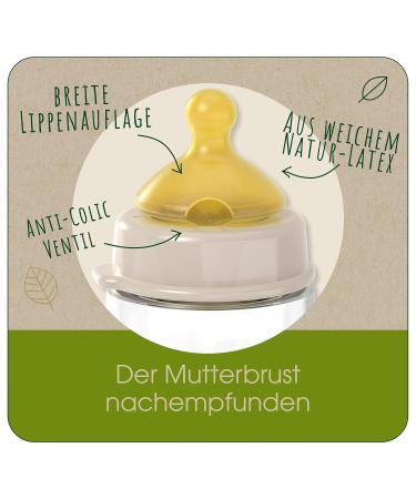 Nip Cherry Green Wide Neck Bottle 260ml - Brown Plastic Baby Bottle for Safe Feeding | International Shipping - Buy Online on GoSupps.com