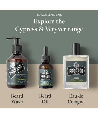 Proraso Eau De Cologne Cypress and Vetyver 3.4 Fl Oz - Buy Online on GoSupps.com