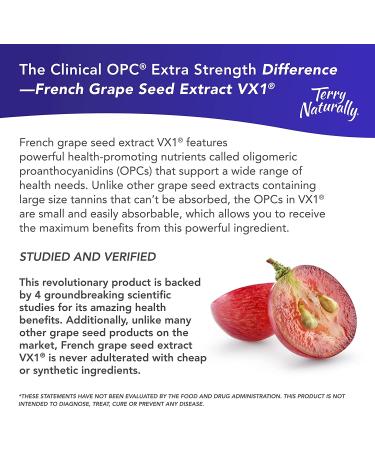 Terry Naturally Clinical OPC 150 mg - 60 Capsules for Antioxidant Support - Buy Online on GoSupps.com