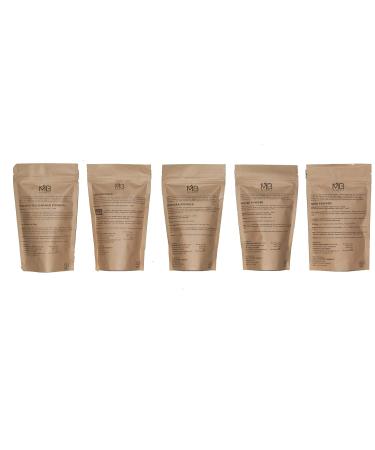 MB Herbals Hair Care Powders Combo Pack - Shikakai, Neem, Brahmi, Amla, Bhringaraj - 100g Each - Buy Online on GoSupps.com