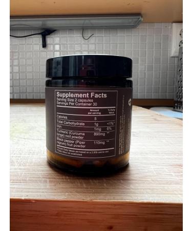 Hanah Turmeric+ with Black Pepper - Antioxidant Digestive Support - 60 Capsules - Buy Online on GoSupps.com