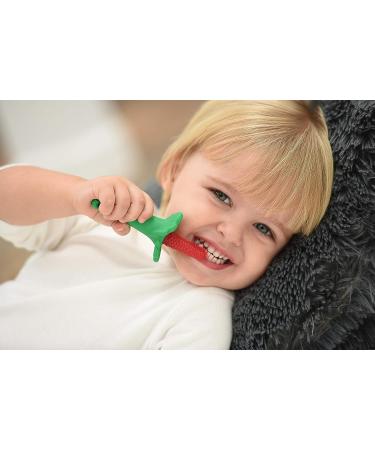 Razbaby RaZberry Baby Teether & Toothbrush - BerryBumps for Soothing Sore Gums - 1 Oz - Buy Online on GoSupps.com