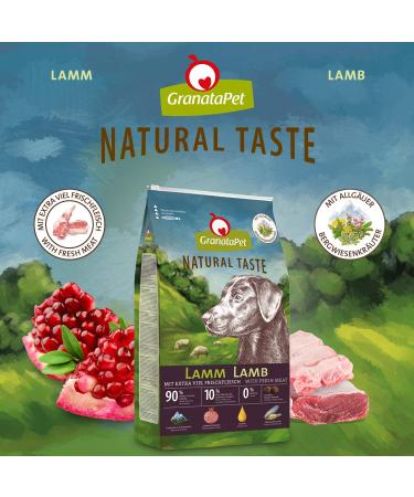 Granapet Natural Button Lamb Dog Food 4kg | Cereal & Sugar Additive Free | Premium All-Grown Feed for Adult Dogs - Buy Online on GoSupps.com