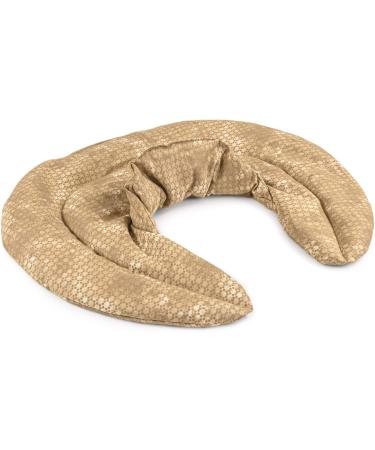 Neck Pillow with Stand-Up Collar - Batik Gold Spelt Grain Heat Pad for Neck & Shoulder Relief - Buy Online on GoSupps.com