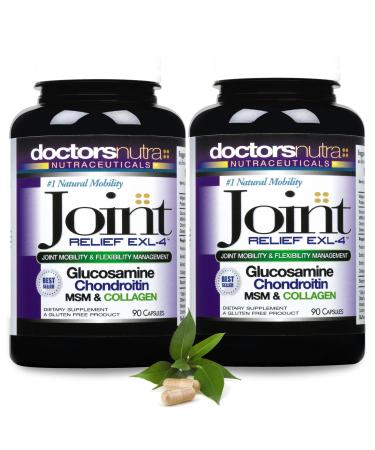Doctors Nutra Nutraceuticals Joint Support Supplement (Pack of 2) with Glucosamine Chondroitin MSM and Turmeric