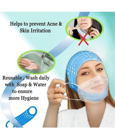 BYONDO Under Mask Set - Skin Protection and Ear Saver for Acne Prevention, Skin Irritation Relief, and Double Chin Reduction - Washable and Reusable - Buy Online on GoSupps.com