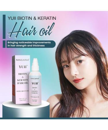 Macaria Herbal Pvt ltd Yuii Biotin hair Oil for frizzy hair Japanese Technology - Buy Online on GoSupps.com
