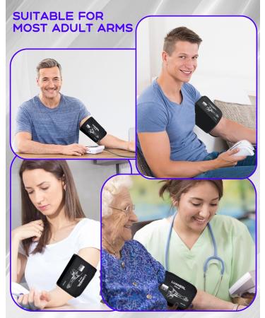 Medium Easy Wrap Blood Pressure Cuff for Thin Arms | Compatible with Omron 7 -14 M Adult BP Cuff Replacement - LUANERL - Buy Online on GoSupps.com
