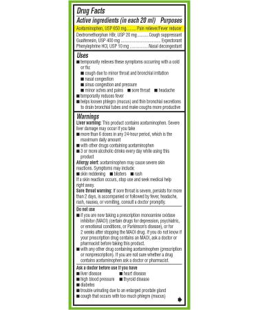 Robitussin Syrup 4 Fl Oz - Day Multi-Symptom Cough Cold + Flu Relief - Pack of 1 - Buy Online on GoSupps.com