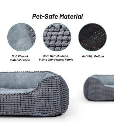 MIXJOY Orthopedic Dog Bed | Washable Rectangle Pet Sofa for Large & Small Dogs & Cats - Soft, Anti-Slip, Calming Comfort - Buy Online on GoSupps.com