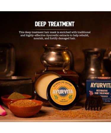 Fenugreek Restorative Deep Conditioning Mask | Best Ayurvedic Hair Treatment for Men & Women | Nourishing & Moisturizing | Hair Growth for Dry & Damaged Hair - 6.7 oz - Buy Online on GoSupps.com