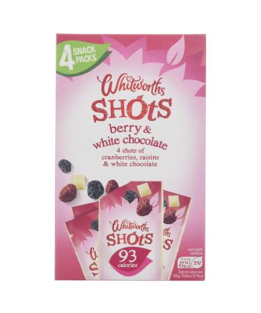 Whitworths Berry & White Chocolate Shots 4x25g