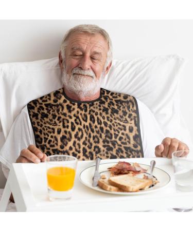 Classic BIB Designs Essl tchen for Adults | Washable & Reusable Clothing Protection for Men & Women | Stylish Leopard Pattern - Buy Online on GoSupps.com
