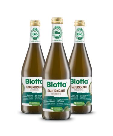 A.VOGEL BIOTTA Fermented Sauerkraut Juice - Promotes Digestion - Fresh Vegetables - Made from Organic White Cabbage and Sea S