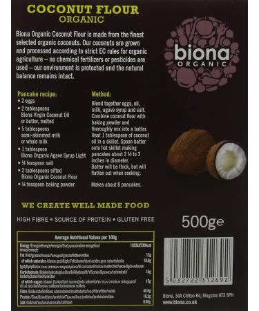 Biona Organic Coconut Flour 500g - Buy Online on GoSupps.com