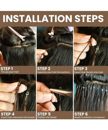 2500 Silicone-lined Hair Extension Beads - 5 Color Microbeads for Hair Extensions - Buy Online on GoSupps.com