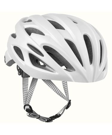 Retrospec Bike-Helmets Retrospec Silas Adult Bike Helmet with Light for Men & Women Matte White One Size