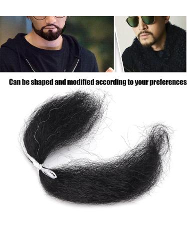 8g Reusable Fake Beard Mustache for Costume Halloween Party - Black - Buy Online on GoSupps.com