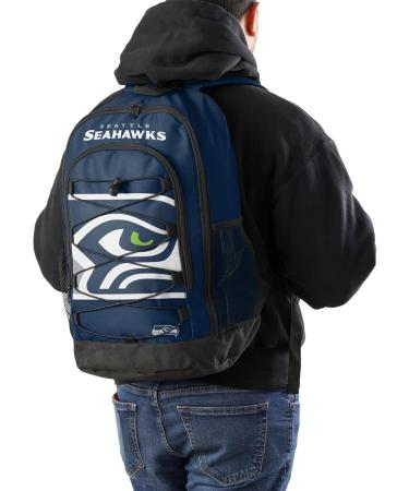 FOCO NFL Backpack - Bungee Design for 49ers Seahawks & Chiefs - One Size Shipping Worldwide - Buy Online on GoSupps.com