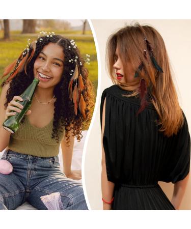 SHERCHPRY Cosplay Wig 6pcs Tassel Barrette Hair Extensions - Rainbow Hair Extensions for Halloween Props and Boho Hair Ties - Buy Online on GoSupps.com